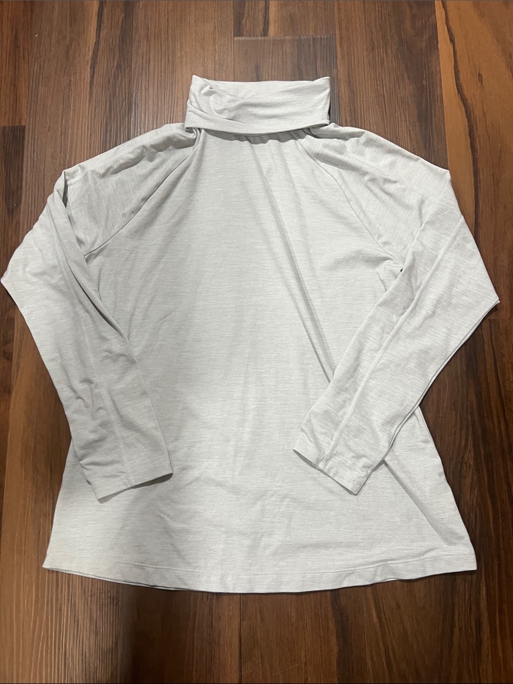 Light Gray Long Sleeve Tavi Turtleneck Top